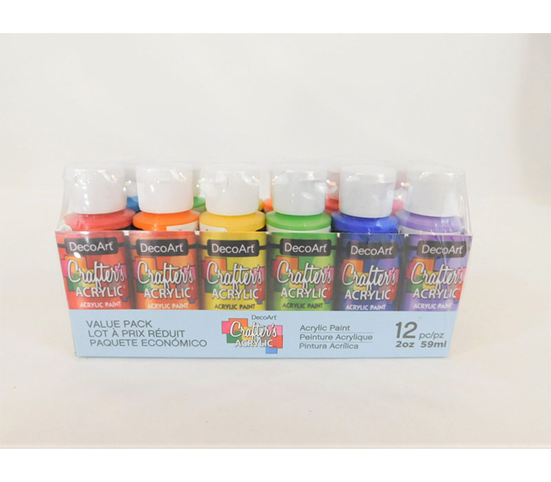 Crafters Acrylic Value Pack - 12 Piece (view sets)