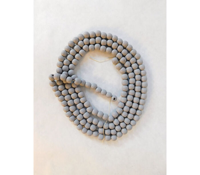 Garland Wooden Beads - Grey - 9-foot