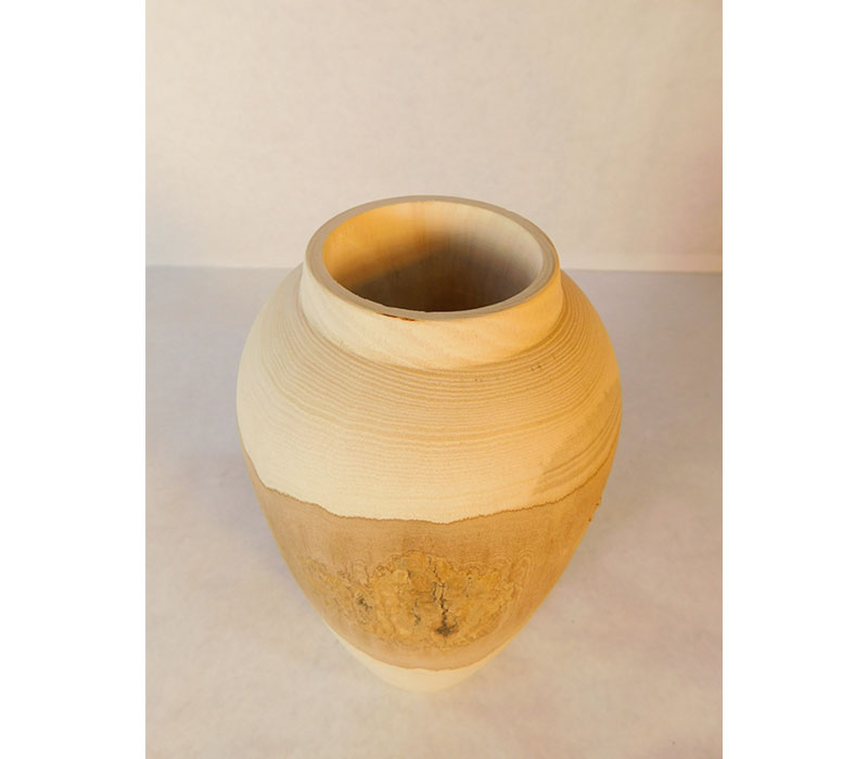 Tall Wooden Vase
