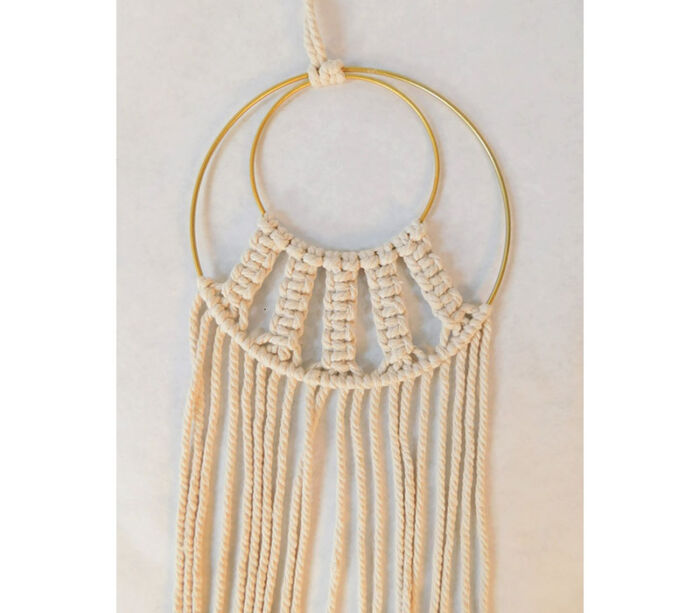 Wall Hanger - Macrame Wreath Style - Image 2