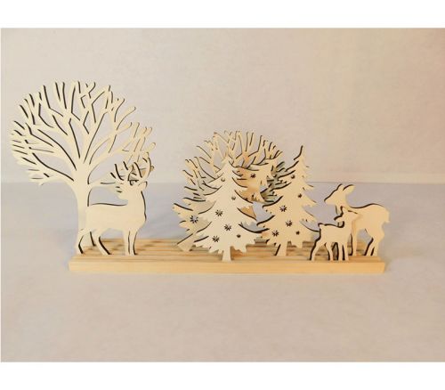 Wooden Derr and Tree Scene