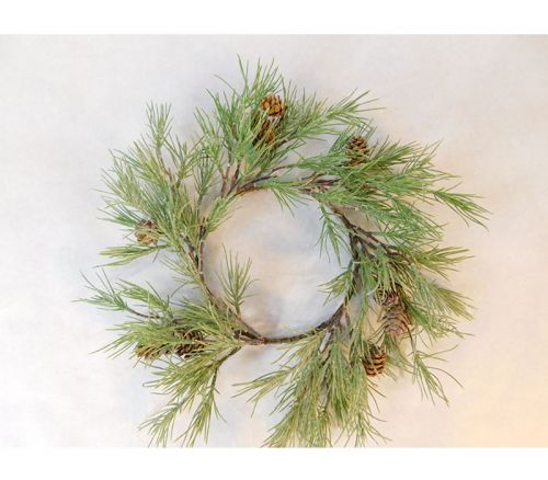 Wreath - Pine and Cones - 17-inch