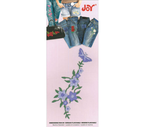 Joy Applique - Iron On Butterfly Vine Lavender
