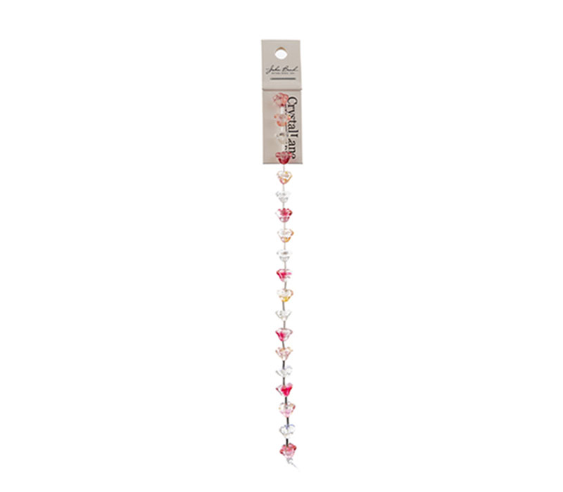 Crystal Lane DIY Flower 7-inch Bead Strand Flower Mix Color 6x8mm- 19pcs