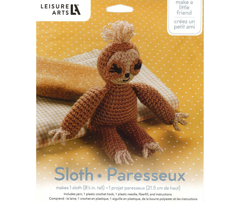 Mini Maker Sloth Crochet Kit - Craft Warehouse