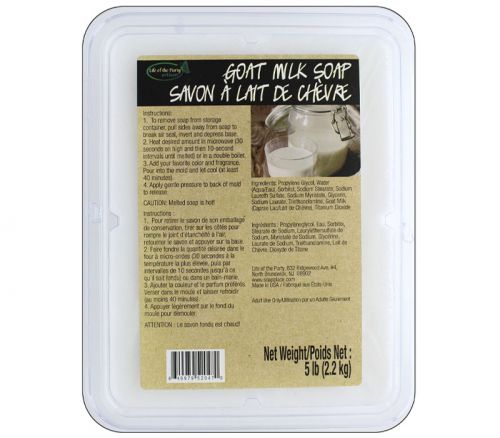 Life of the Party - Soap Base Glycerin 5-pounds Goats Milk