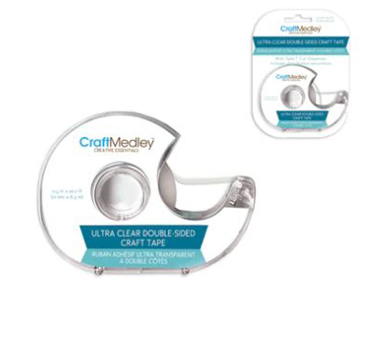 Craft Medley Craft Tape - Double Sided - Clear - Craft Warehouse