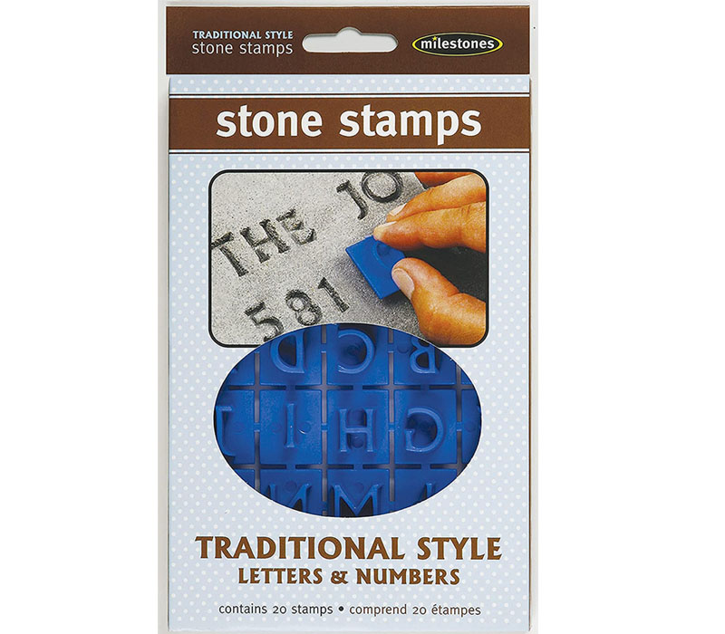 Milestone Stepping Stone Stamps - Letters and Numbers