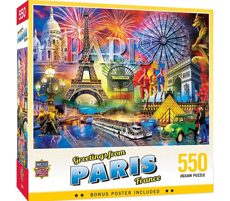 Puzzle - Greetings From Paris - 550 Piece