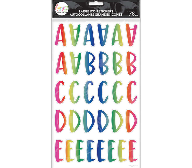 Me and My Big Ideas Alphabet Stickers - Rainbow Foil - Craft Warehouse