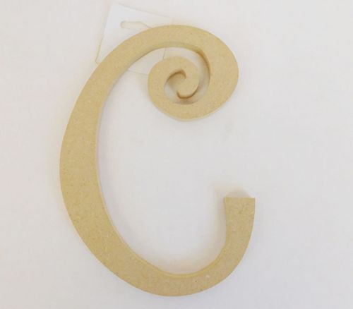 MPI Marketing Wooden Curly Letter - C - 8-inch