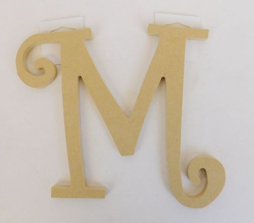 MPI Marketing Wooden Curly Letter - M - 8-inch