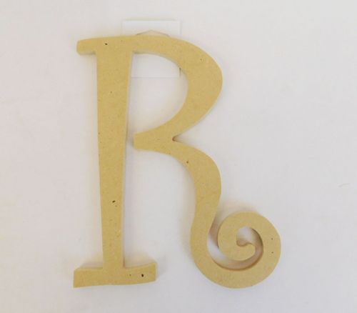 MPI Marketing Wooden Curly Letter - R - 8-inch