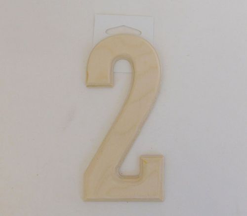 MPI Marketing Wooden Numbers - Baltic Birch University - 2 - 5-inch