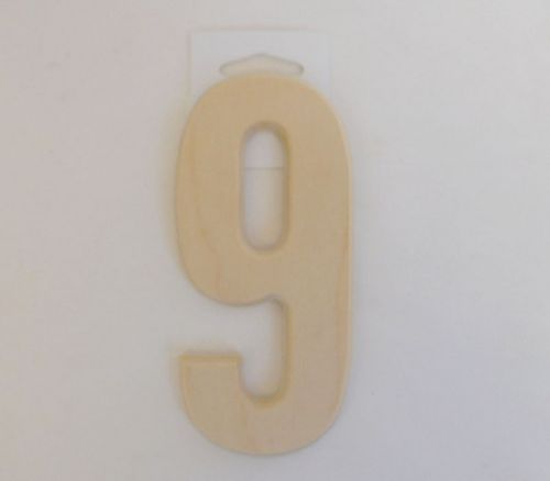 MPI Marketing Wooden Numbers - Baltic Birch University - 9 - 5-inch