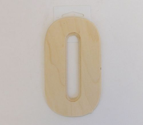MPI Marketing Wooden Numbers - Baltic Birch University - 0 - 5-inch