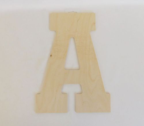 MPI Marketing Wooden Letters - Baltic Birch University - A - 13-inch