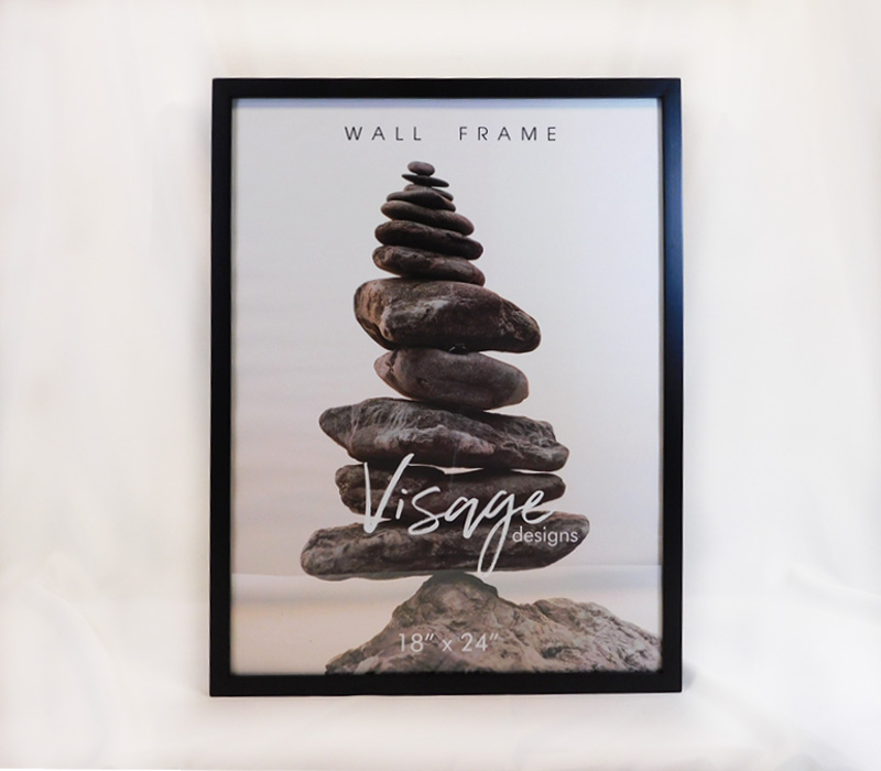 Regal Visage Wall Frame - 18-inch x 24-inch - Black