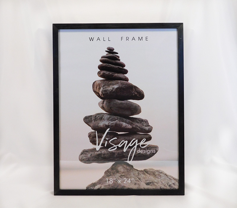 Regal Visage Wall Frame - 18-inch x 24-inch - Black Oak