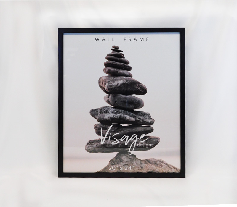 Regal Visage Wall Frame - 20-inch x 24-inch - Black