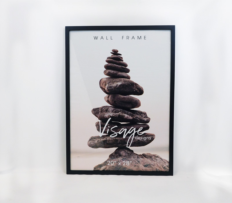 Regal Visage Wall Frame - 20-inch x 28-inch - Black