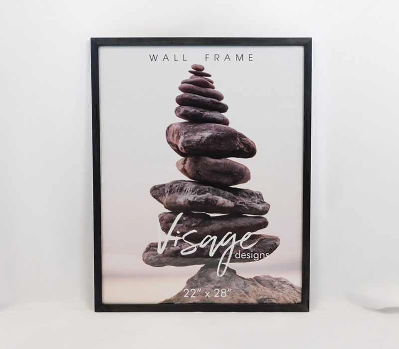 Regal Visage Wall Frame - 22-inch x 28-inch - Black Oak