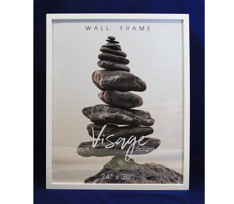 Regal Visage Wall Frame - 24-inch x 30-inch - White
