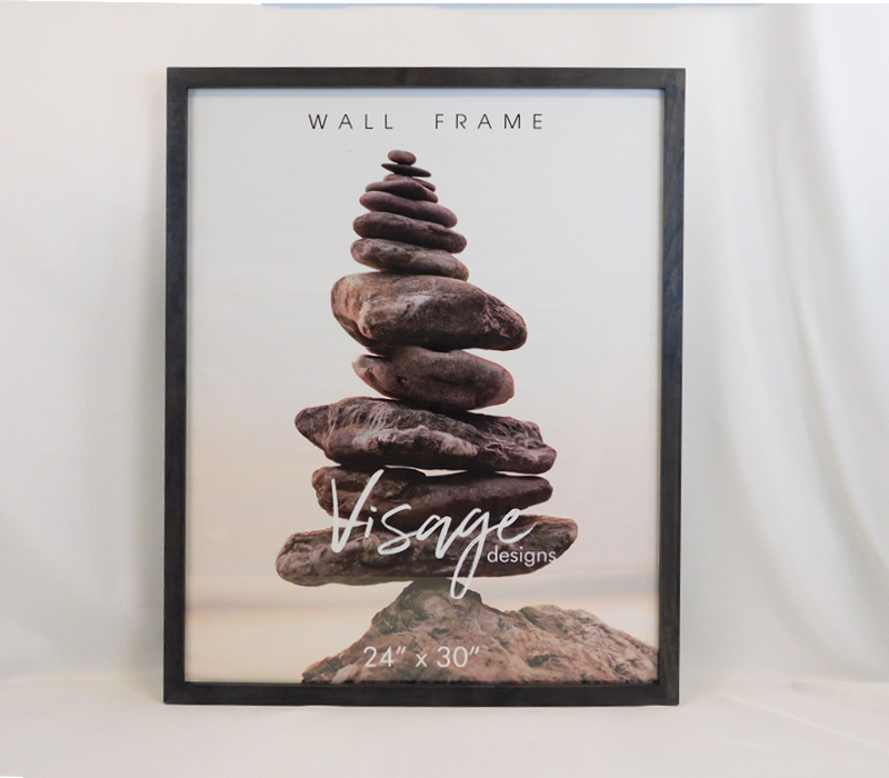 Regal Visage Wall Frame - 24-inch x 30-inch - Black Oak