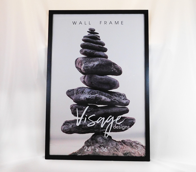 Regal Visage Wall Frame - 24-inch x 36-inch - Black