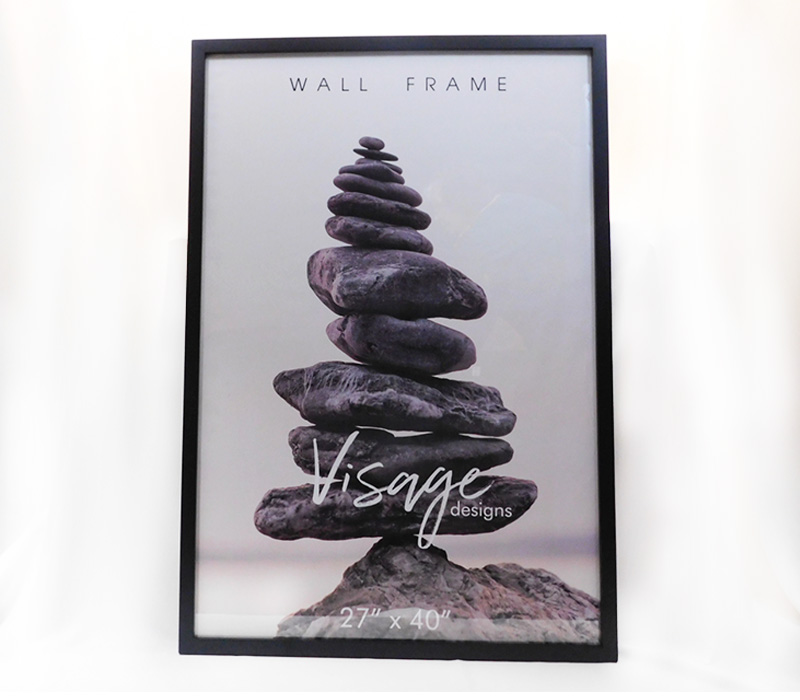 Regal Visage Wall Frame - 27-inch x 40-inch - Black