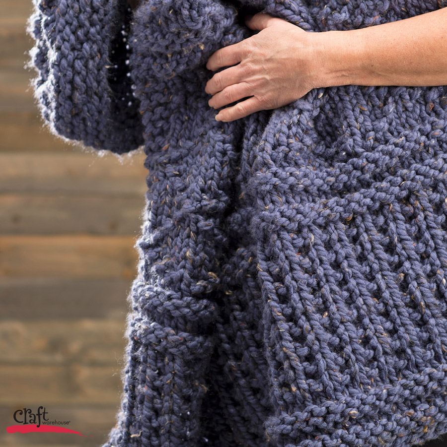 Knit this Mega Tweed Afghan - Free Pattern
