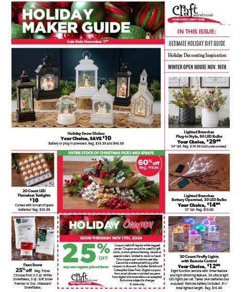 Craft Warehouse Holiday Maker Guide