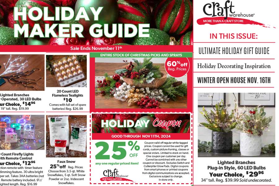 Craft Warehouse November Maker Guide