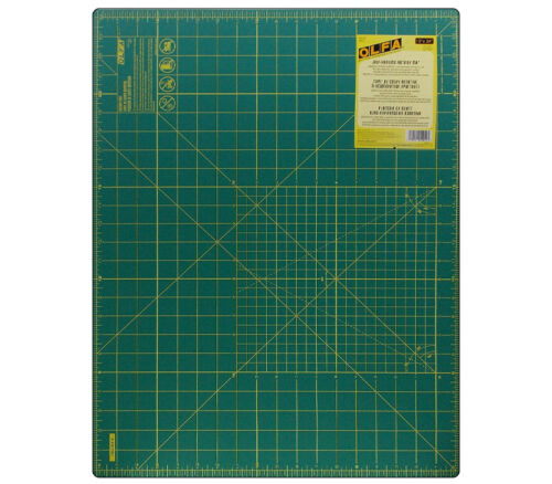 Olfa - Rotary Mat with Grid 1-1/2mm x 18-inch x 24-inch Green