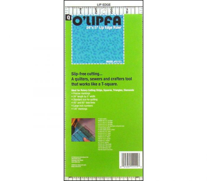 Olfa - Lip Edge Ruler 5-inch x 24-inch