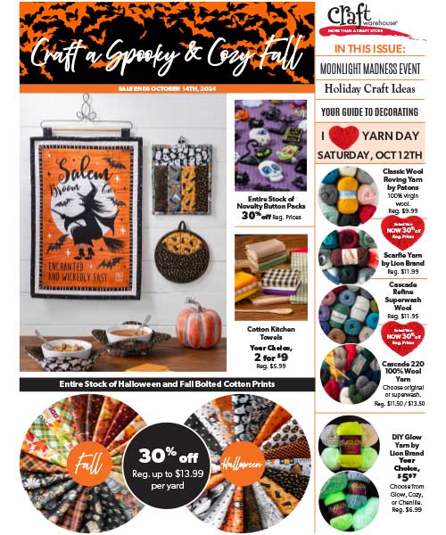 Craft Warehouse Fall Preview and Back to School Sale