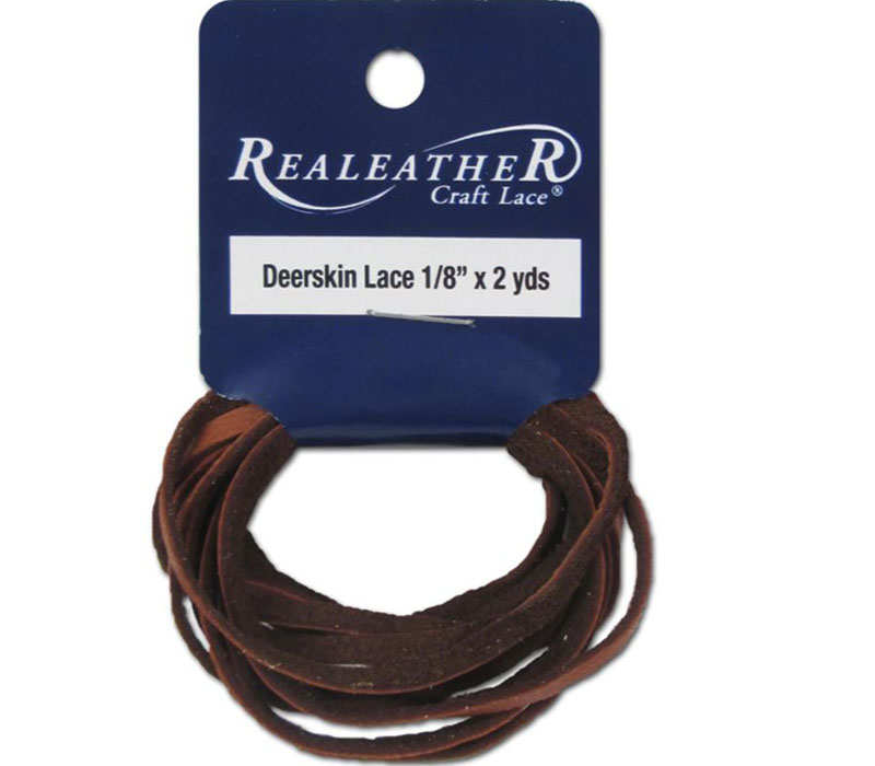 Realeather Crafts Round Leather Lace - Ebony Cedar and Mahogany