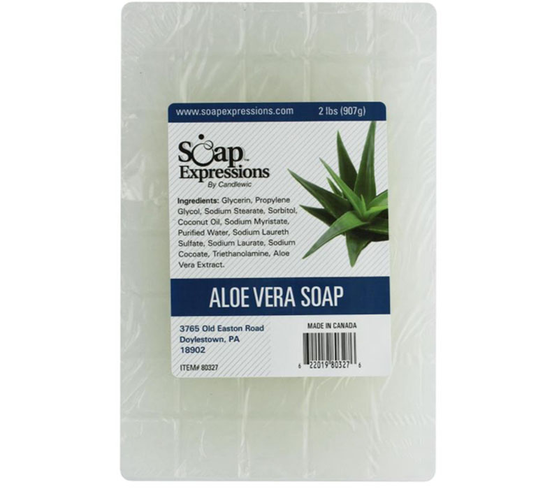 Aloe Vera Melt and Pour Block Soap Base from