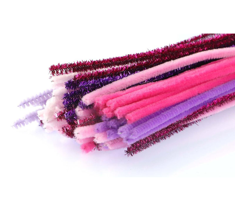 100 Magenta Purple Pipe Cleaners 