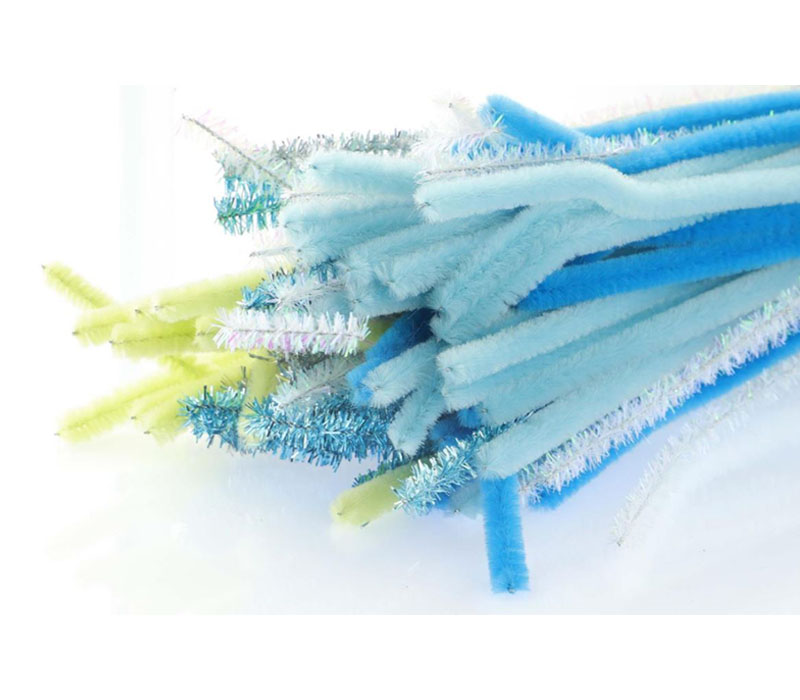 100 Light blue pipe cleaners