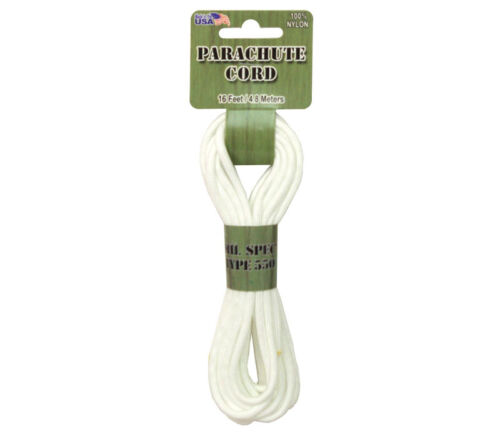 Pepperell - Parachute Cord 550 Nylon 16-feet White