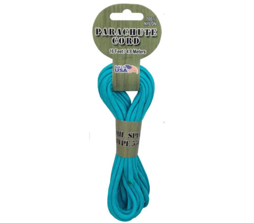 Pepperell - Parachute Cord 550 Nylon 16-feet Turquoise