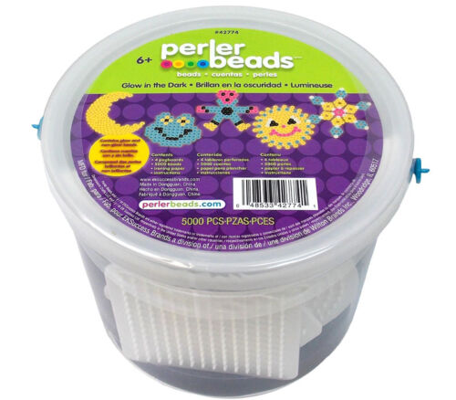 Perler Fused Bead - Kit Bucket 5000 Piece Glow InThe Dark