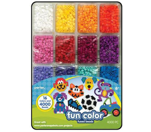 Perler Fused Bead - Tray 4000 Piece Fun Color
