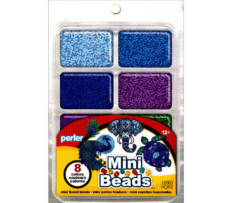 Perler Fused Mini Bead Tray 8000 Piece Cool