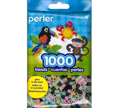 Perler Fused Bead - Bag 1000 Piece Mix Glow In Dark