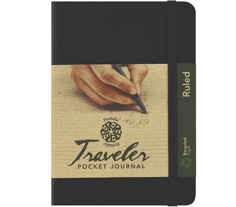 Traveler's Ruled Sketch Book - 4-inch x 6-inch - Black