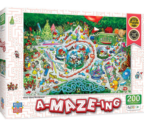 Puzzle - A-Maze-Ing Christmas Globe Wonderland - 200 Piece