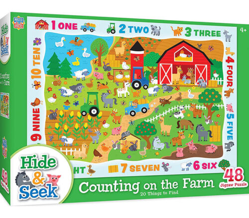Puzzle - Hide N Seek Counting Farm - 48 Piece