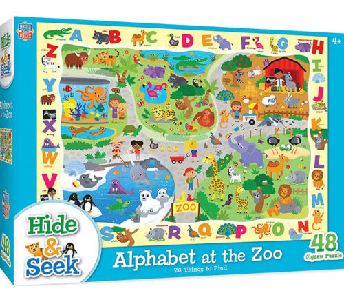 Puzzle - Hide N Seek Alphabet at the Zoo - 48 Piece